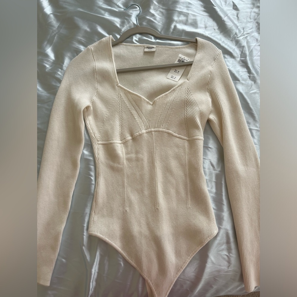 Abercrombie White Bodysuit